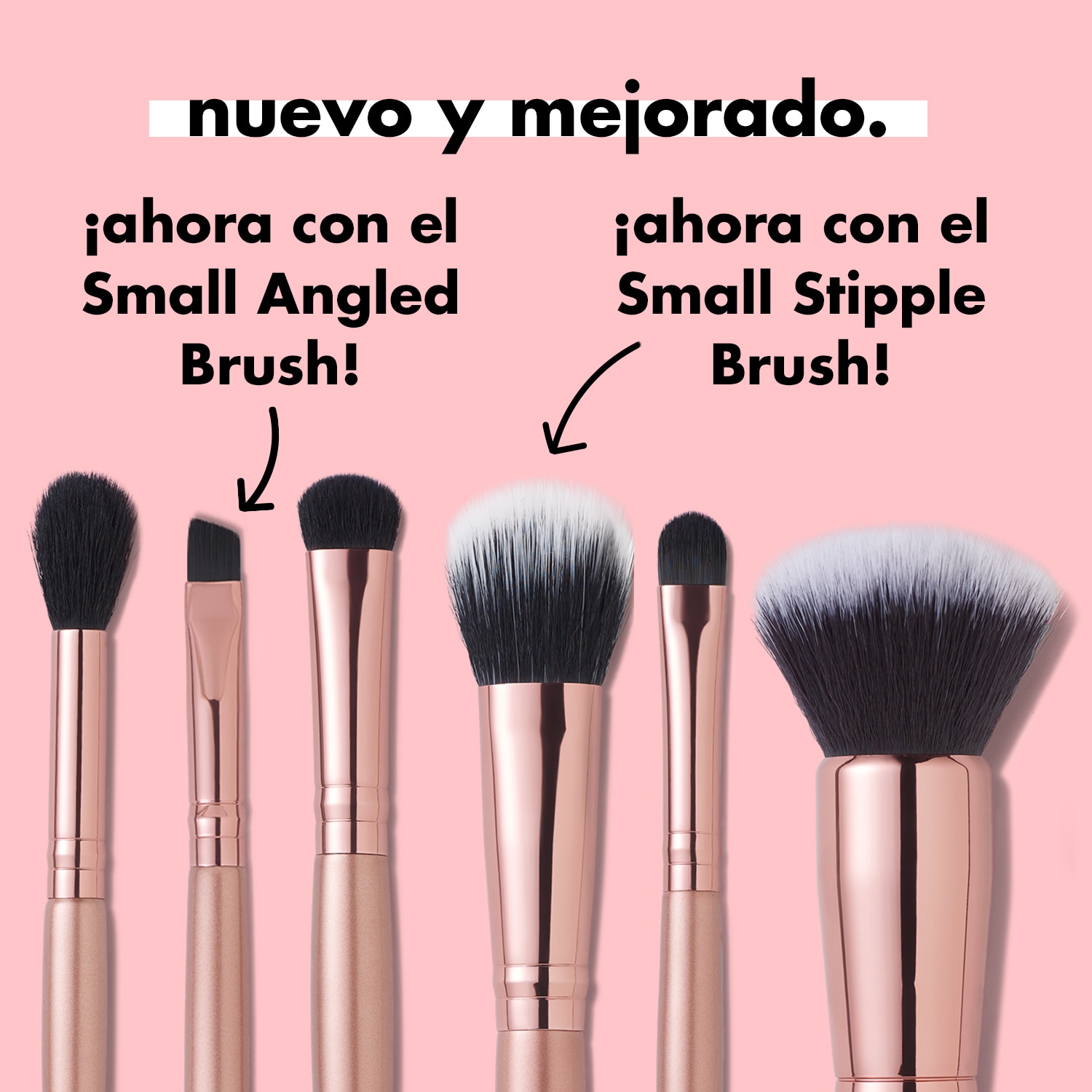 E.L.F. FLAWLESS FACE & EYE BRUSH SET - 6 PIECE (JUEGO DE BROCHAS)